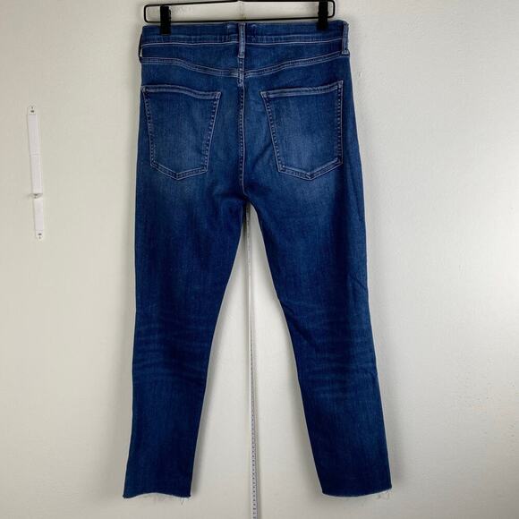 AGOLDE Sophie Crop Jeans Size 30 Claremont Blue Stretch Denim - Picture 9 of 15